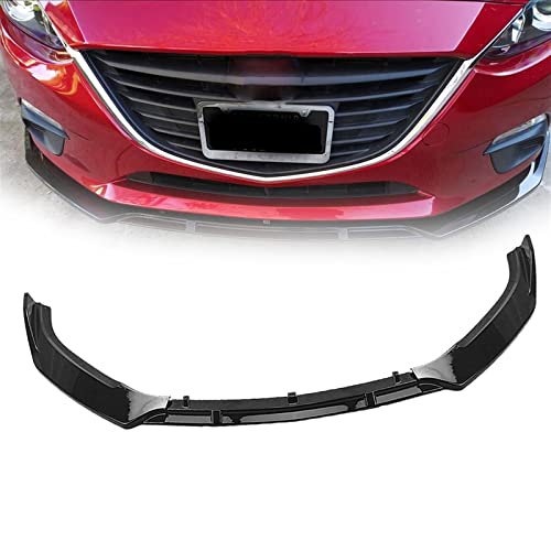 Becquet pare-chocs avant pour Mazda 3 2014-2018 noir brillant kit carrosserie