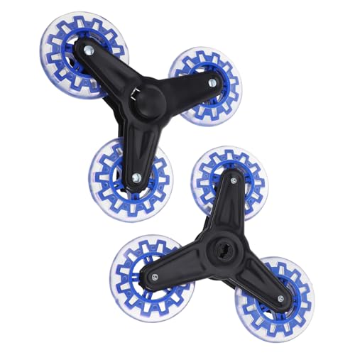 jojofuny Ruedas Triangulares Giratorias de Repuesto para Carrito de Compra Ruedas Resistentes de Hierro para Escaleras Compatibles con Carros Plegables Azules para Supermercado