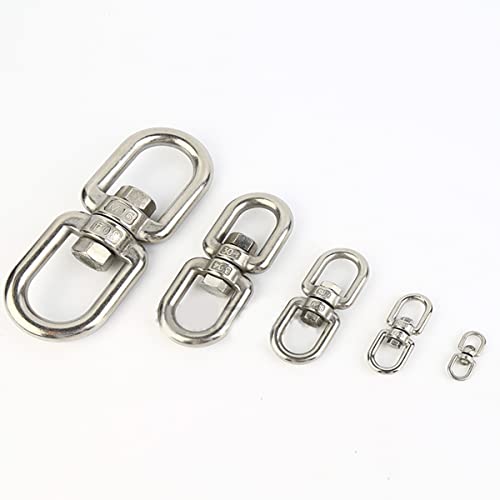 Swivel Eye Hook 304 Stainless Steel Eye To Eye Swivel Ring M16 Eye Swivel Ring Eye Bolts For Anchor Chain Web Tree Swing Hammock Chair - Image 4