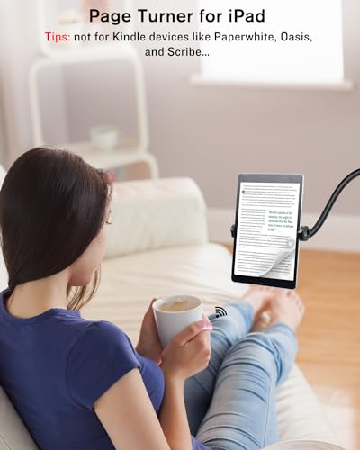 Anel de rolagem remota para TikTok, anel de rolagem TIK Tok 2 em 1 com suporte de telefone, virador