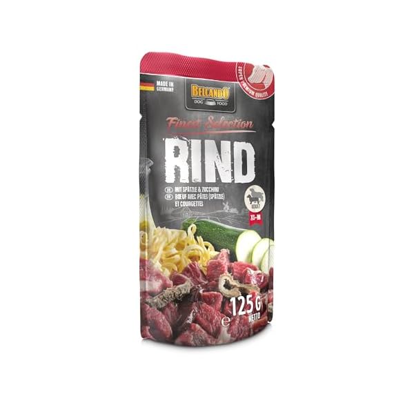 Belcando Frischebeutel [Rind mit Spätzle & Zucchini] | Nassfutter für Hunde | Feuchtfutter Alleinfutter im Einzelportionsbeutel – Bild 3