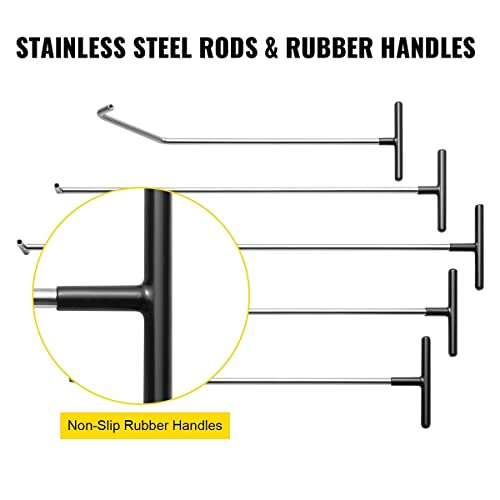 Image of LadyRosian Dent Repair Rods Tools 27PCS Paintless Dent Repair Kits with Stainless Steel Taper Head Tools for Car Auto Body Dents Hail Damage Removal