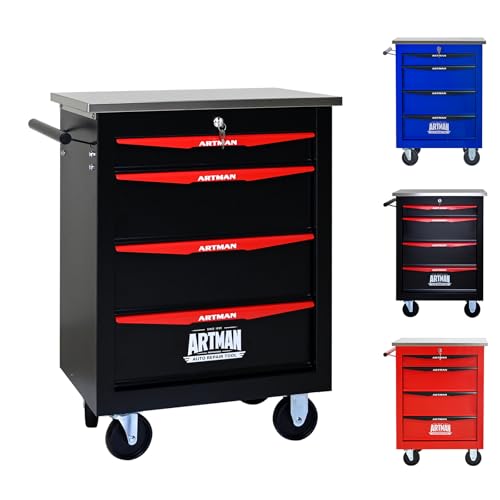 Rolling Chest with Stainless Steel Worktop
