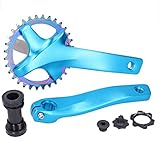 Hochwertige Materialien: Aluminiumlegierung, geringes Gewicht und erhöht nicht das Gewicht des Fahrrads, die Kurbellänge beträgt 170 mm, tragbares Design