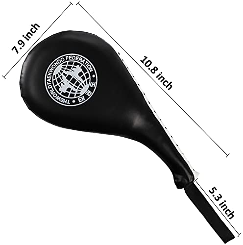 Nicunom 2 Pack Taekwondo Kick Pads, Durable Striking Pad Target Tkd Karate Martial Arts Strike Targets Kickboxing Training, Black #TOP1