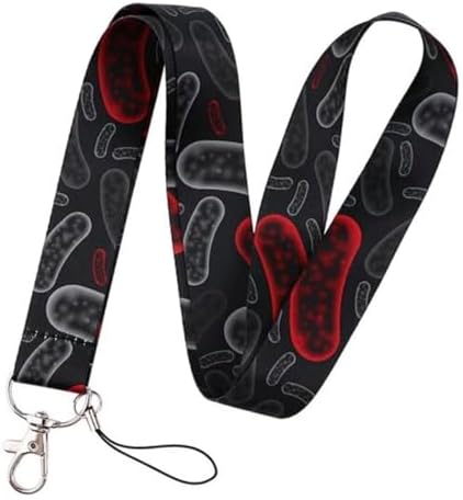 Virus Viral Cells Cellular MicroBiology Medical Research Science 17.7" Neck Lanyard Keychain Holder ID Badge Mobile Phone Pin Strap, Mixed image 3