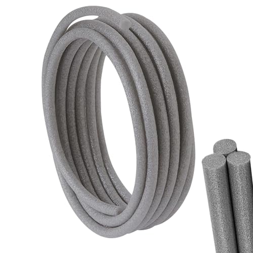Cordón Redondo de Polietileno Ø6mm x 15M Perfil de Rellenado de Juntas Perfil de Relleno de Espuma Redonda Para Huecos y Juntas de Hormigón (Ø6mm)