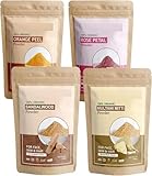 NN Sandalwood + Rose Petals + Orange Peel + Multani Mitti Powder for Face, Hair & Skin, 400g Value Pack, Pack of 4 (100g x 4)