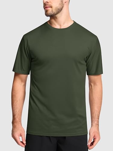 5 Pack Men's Dry Fit Moisture Wicking Performance Tshirts Mesh Quick Dry Active Athletic Crew Tees Short Sleeve2