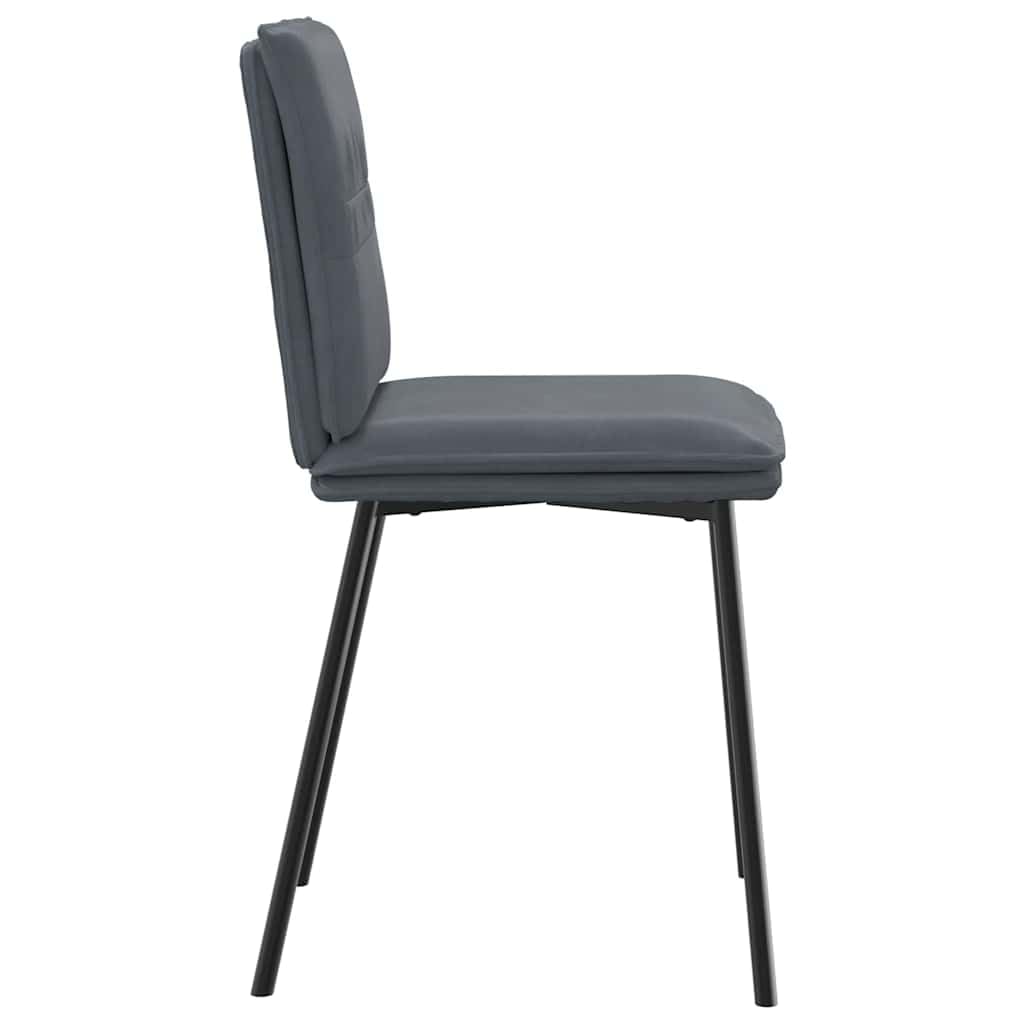 Aksamitne eleganckie Krzesło Metalowo drewniane Szary