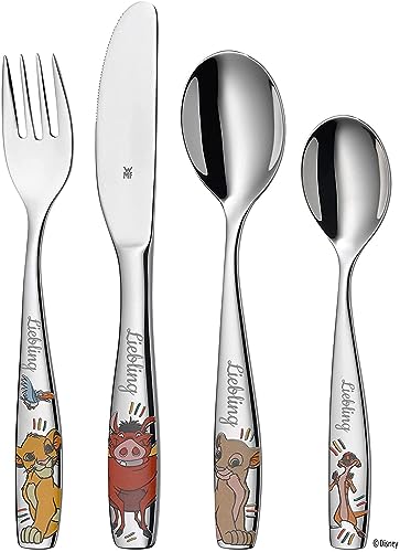 WMF Kinderbesteck mit Namensgravur - WMF König der Löwen Kinderbesteck mit Gravur - personalisierte Geschenke zur Taufe Jungen/Mädchen...