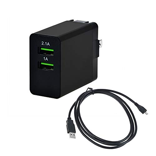 Accessory USA Two USB Ports Socket Jack Output AC Adapter For Amazon Fire Hd 7" HDX 8.9" 9.7" LTE 4G HDX, 4g Lte, Touch, Graphite Keyboard, Dx, Kindle Paperwhite 6" 3g Tablet Pc Micro-usb Wall Charger