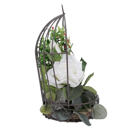 Cage à oiseaux décorative pour support de pot de fleurs sur balcon - 5