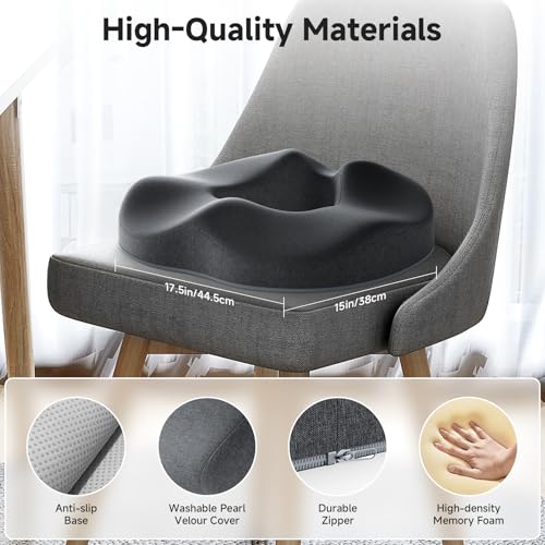 Benazcap BE-2024 TRIANGLE DONUT CUSHION GRAY Donut Pillow Seat Cushion Hemorrhoid Pillow thumb #3
