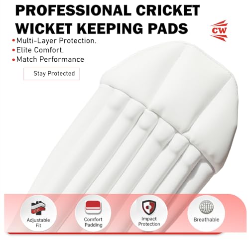 Gants wicket keeper CW Savior pour homme avec coussinets de protection - 5