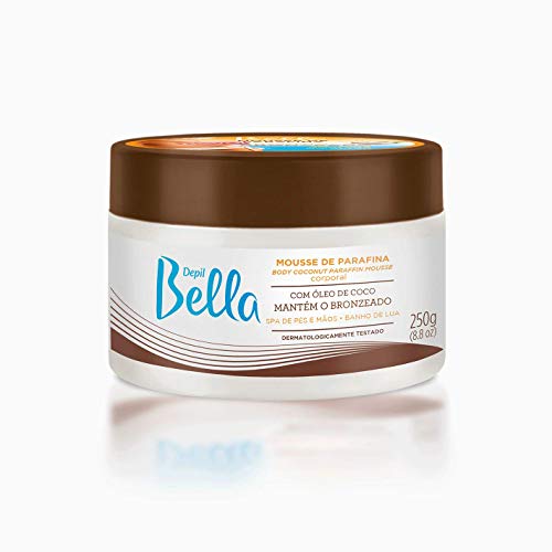 Mousse de Parafina Depil Bella Óleo de Coco 250g, Depil Bella