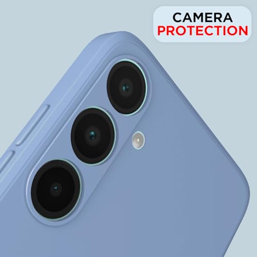 Image of Outlouders Back Cover for Samsung Galaxy A56 5G | Camera Protection | Durable Soft Matte Silicone Bumper Case (Aqua Blue)