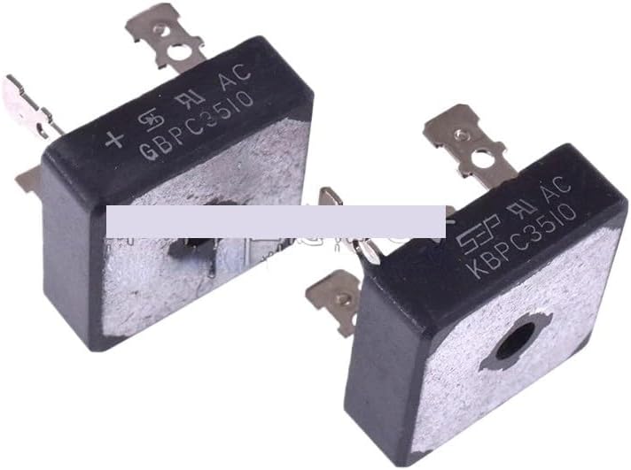 GBPC3510 35A/1200V KBPC3510 Rectifier Bridge Square Bridge Black Flat Feet Silicon Bridge(GBPC3510)