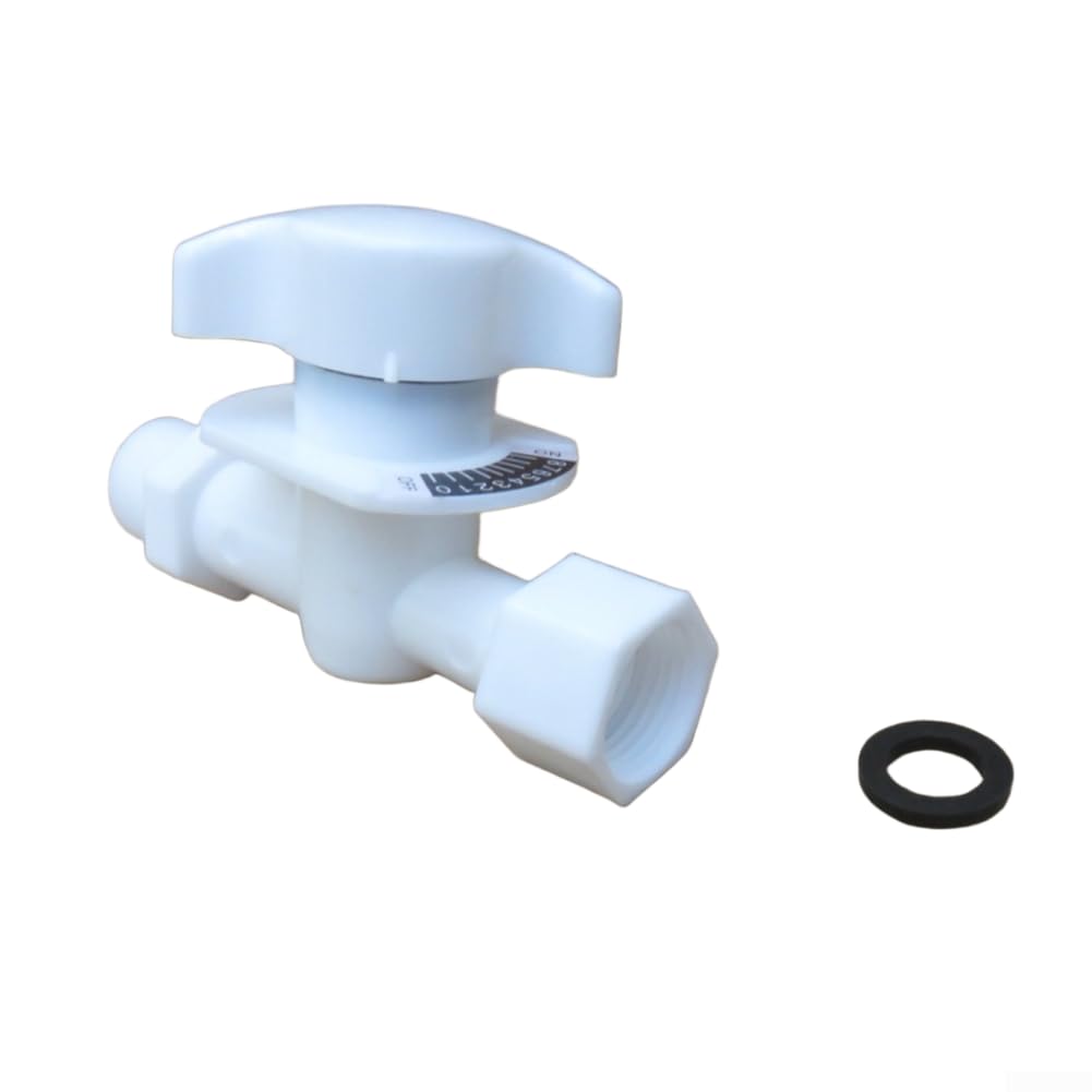 White Water Flow Regulator Valve for Shower Faucet, Temperature and Pressure Control, Single-Direction Flow Plastic Fitting for Stable Performance in Bathroom Plumbing