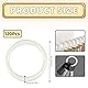 KAIYAYA 120 Stücke Gardinenringe Weiß 40mm Ringe Duschvorhang Haken Kunststoff Duschvorhangringe, Abnehmbar Shower Curtain Rings, Vorhangringe Weiß für Vorhänge und Gardinenstangen