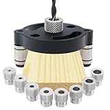 Omninmo 9pcs Self Centering Doweling Jig Center Dowel Jig Handheld Drill Guide Locator for Straight Holes Wood Panel Hole Puncher, Woodworking Center Drilling Positioner