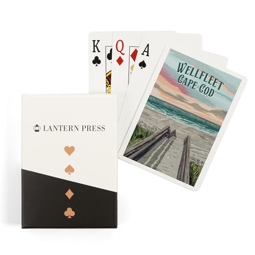 Lantern Press Wellfleet Massachusetts Juego de 52 Naipes