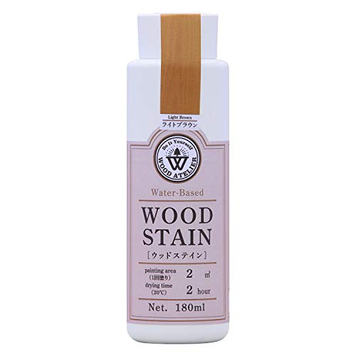 和信ペイント 水性着色剤 ウッドアトリエ ウッドステイン 180ml 800660 木目を生かした着色 WS-10 ライトブラウン