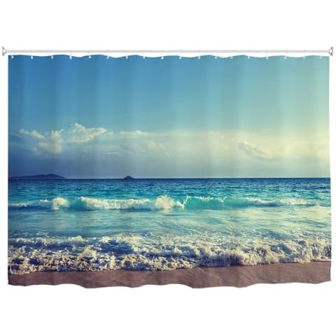 goodbath Extra Wide Waterproof Shower Curtain Cover