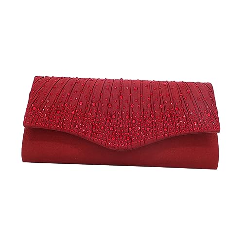 Bourse d'embrayage à main en satin LIFKOME pour femme