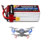 SSCYHT Lipo Battery 6S 22.2V Lithium Battery 10000mAh Replacement Batteries 22.2V Rechargeable Batteries for Drone with XH-6S Port for 50W - 222W Motor Kit,22.2v10000mah xt60