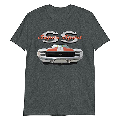 1969 Chevy Camaro SS Super Sport Classic American Muscle Car Short-Sleeve Unisex T-Shirt Black