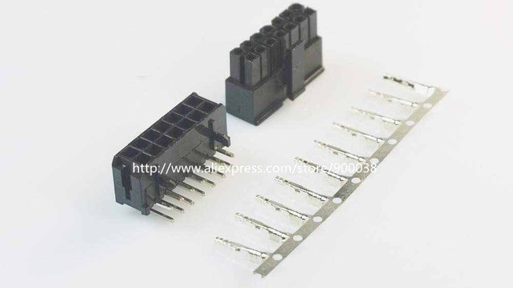 Gimax 50 sets Micro-Fit connector 3.0mm 2x7 Pin 14 P Wafer right angle Plus Receptacle Housing and terminal 43025/43045
