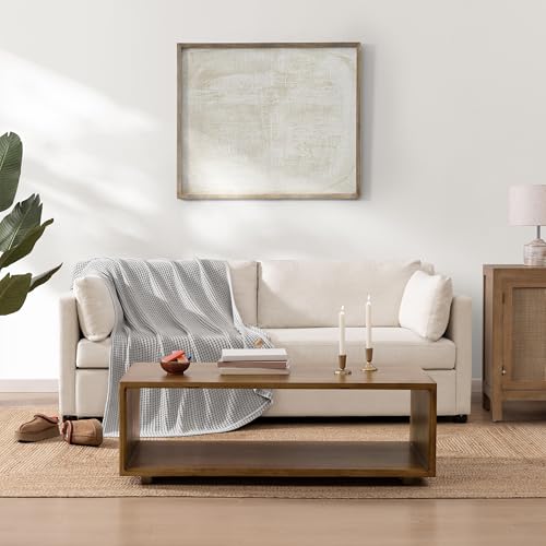 UGG Luna Knit Throw Cotton Chunky Soft Throw Blanket for Couch or Bed Cozy Washable Giftable Lightweight Blanket for Living Room or College Dorm, 50-inch x 70-inch, Stone Grey
