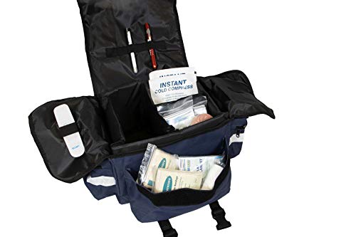 PrimaCare KB-RO74-B First Responder Bag for Trauma, 17" x 9" x 7", Blue - Image 5