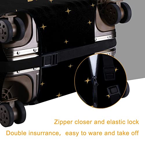 Travel Luggage Cover Washable Suitcase Protector Anti-Scratch Suitcase Cover Fits 18-32 Inch Luggage(M (for 22--24 inch luggage))4