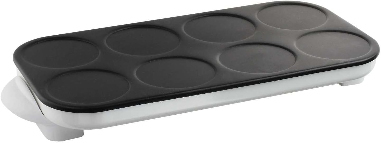 Mini crêpière – Faites 8 crêpes en même temps | Rapide, antiadhésif et adapté aux enfants | Idéal pour le petit-déjeuner, les fêtes et les collations