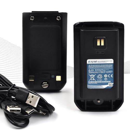 (2-Pack) 7.4V 1800mAh Li-ion Battery Replacement for Baofeng UV-21, UV-21R, UV-21 Pro, UV-21 Pro V2, UV-21 Pro V3 Two-Way Radios