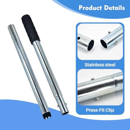 Pool Cover Tool,26-1/2inch Extra Long Accessories Universal Pool Cover Tool Detachable Removal Rod,Pool Safety Cover Installation & Removal Tool,for All Standard Pool Cover Anchors