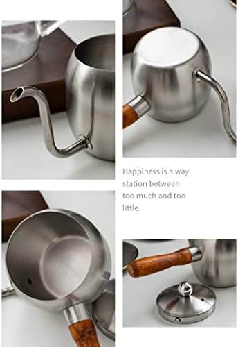 XXSLY kitchen stove top kettle Gooseneck Drip Coffee Kettle Stainless Steel Stovetop With Wooden Handle Tea Pot For Home Induction Cooker Kettle Teaware kettle (Color : B)