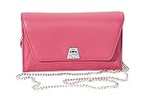 akris outlet  AKRIS ANOUK Envelope Tasche aus Hirsch, Leder, Schultergurt, Fuchsia, 20 x 11 x 5 cm