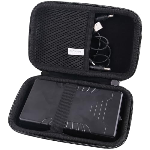 JINMEI Hard EVA Carrying Case Compatible with Talentcell Rechargeable 12V 6000mAh/5V 12000mAh DC Output Lithium ion Battery Pack Charger storage case