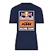 KTM Red Bull Racing Team Women's Backprint T-Shirt, Navy, Medium