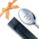 Spoonful of Happiness,Funny Engraved Stainless Spoon,Coffee/Tea/Ice Cream/Dessert/Cereal Spoon for W
