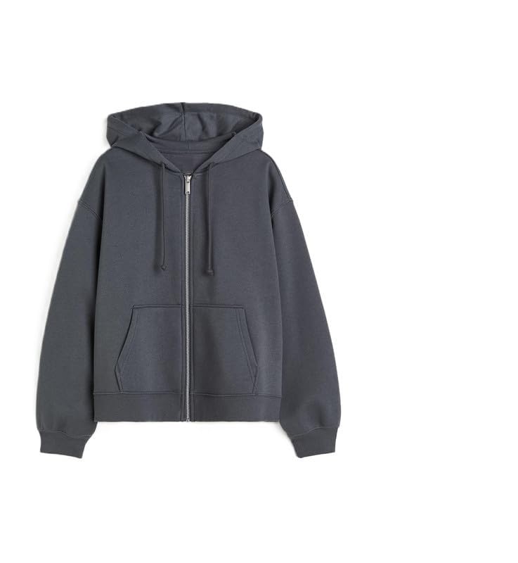 Image of Women's Full Sleeve Zip-Through Hoodie | Jacket for Women | Breathable, Solid Color Hooded Jacket with Front Zipper Closure