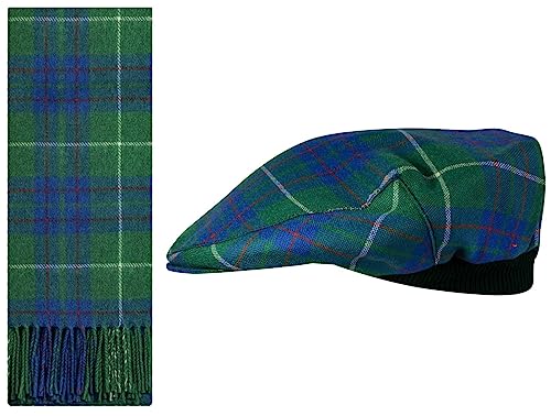 Coffret cadeau écharpe et béret en laine MacIntyre Tartan pour homme et femme