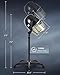Y-NOT Professional Hairdryer Height Adjustable Hooded Stand Up Bonnet Hair Dryer, Floor Standing Rolling Base with Wheels for Beauty Salon Equipment Home Spa