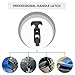 DOITOOL 2 Sets Flexible T-Handle Draw Latches Rubber Grip, Heavy Duty Tool Box and Golf Cart Door Latches, Elastic Shock-Absorbing Handle Hasps for Industrial Use