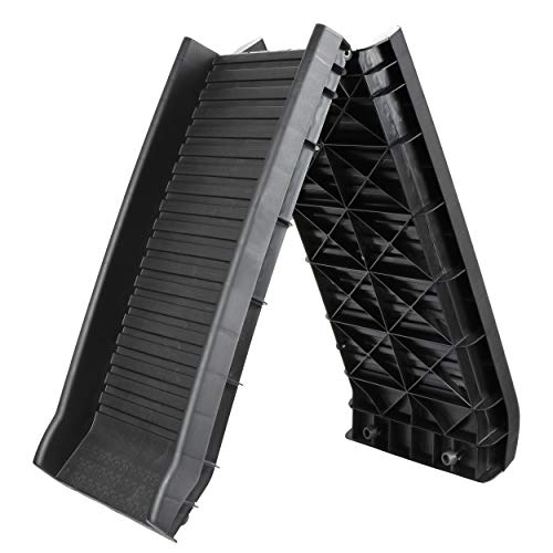 Bbbuy 62 Inches Foldable Pet Ramp Dog And Cat Safety Bi-Fold Ramp Ladder Portable Travel For Cars, Trucks, Suvs, Doorstep, Porch Or Bed #TOP3