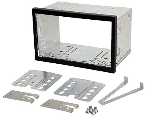 Xscorpion Universal Car Stereo Replacement Double Din Dash Kit Cage Fits Double DIN Designed to Secure The Head Unit Mold ensures Rugged Metal Design with Side Mount
