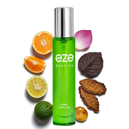 Image of Eze Perfume Elation Perfume For Men - 18ml | Premium Long Lasting Fragrance with Bergamot, Mandarin, Sandalwood & a Premium Blend of Herbs, Florals & Woods | Bold Masculine Scent | Luxury Gift for Him